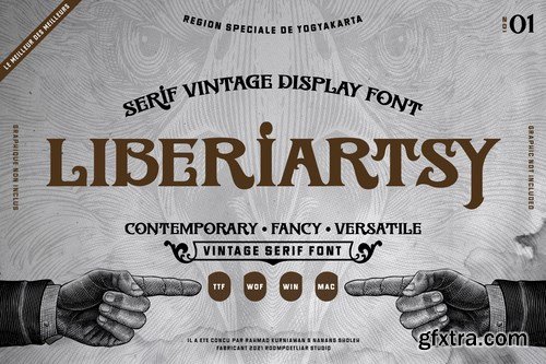 Liberiartsy Vintage Font