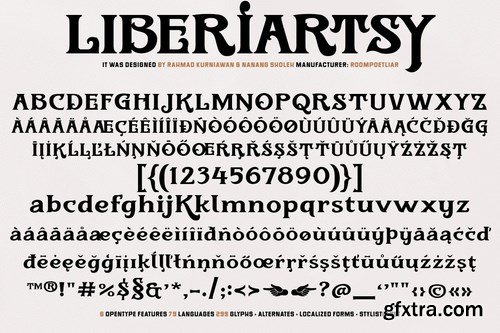 Liberiartsy Vintage Font