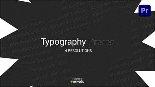 Videohive - Typography Promo. Premiere Pro - 34018313 - 34018313