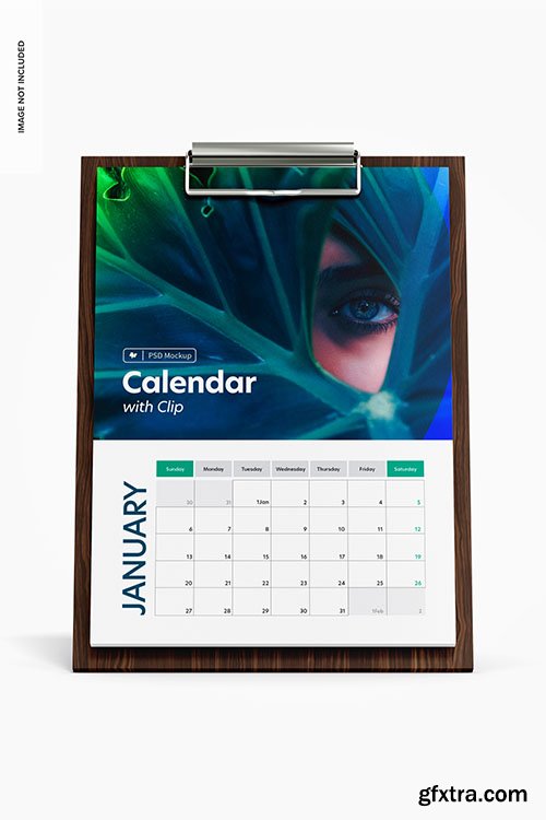 Calendars with clip mockup