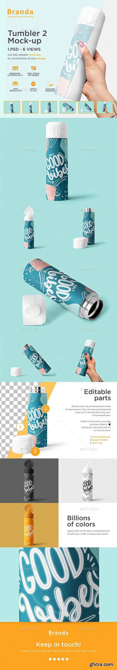 GraphicRiver - Tumbler 2 Mock-up 34696541