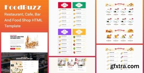 ThemeForest - FoodBuzz v1.0 - Restaurant, Cafe, Bar and Food shop HTML Template - 25602011