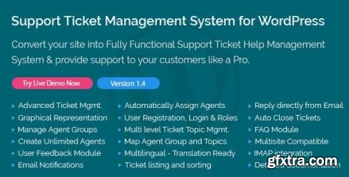 CodeCanyon - Support Ticket Management System for WordPress v1.4 - 21946601