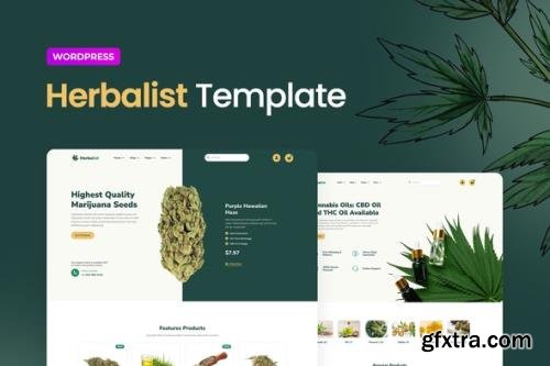 ThemeForest - Herbalist v1.0.0 - Medical Marijuana Store Elementor Template Kit - 34821448