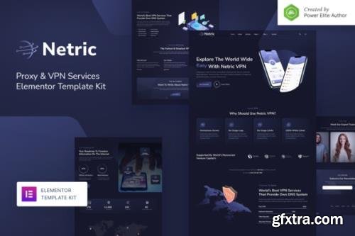 ThemeForest - Netric v1.0.0 - Proxy & VPN Services Elementor Template Kit - 34833245