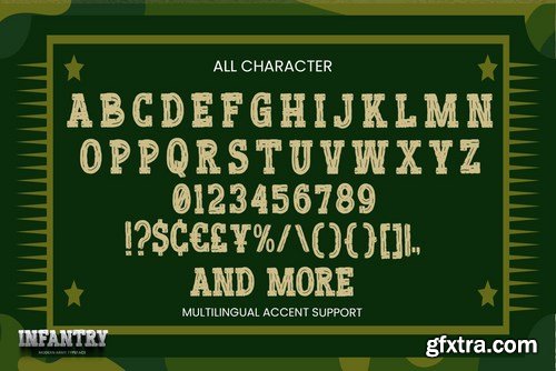 INFANTRY - Modern Army Typeface