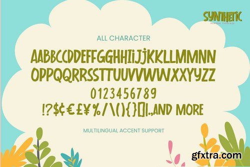 Syhthetic - Playful Typeface Font