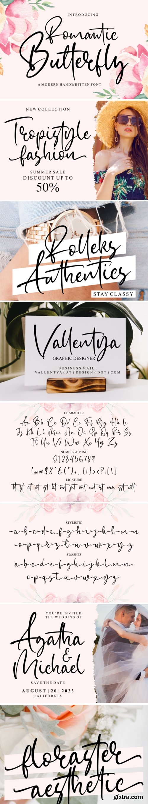 Romantic Butterfly Font