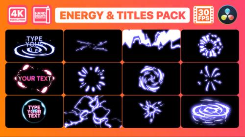 Videohive - Energy And Titles Pack for DaVinci Resolve - 34772789 - 34772789