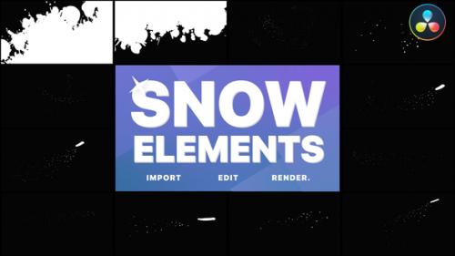 Videohive - Magic Snow Elements | DaVinci Resolve - 34781884 - 34781884