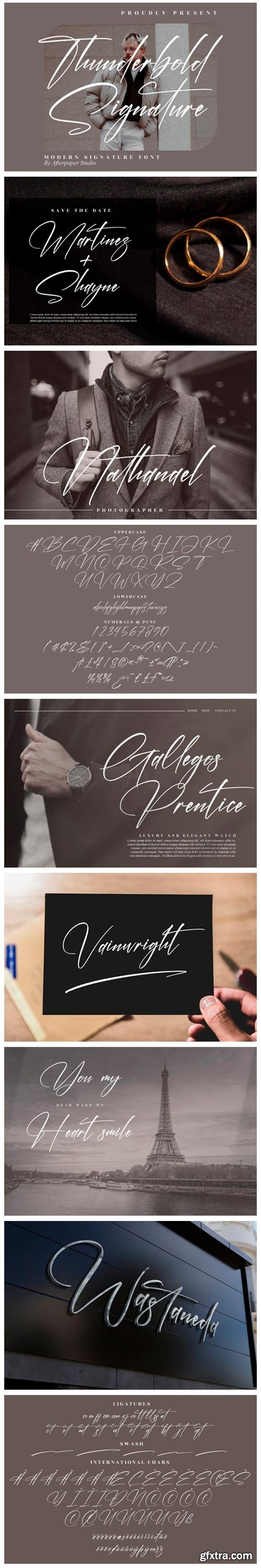 Thunderbold Signature Font