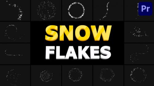 Videohive - Snow Flakes 01 | Premiere Pro MOGRT - 34827259 - 34827259