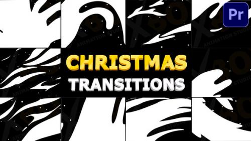 Videohive - Christmas Winter Transitions | Premiere Pro MOGRT - 34838208 - 34838208