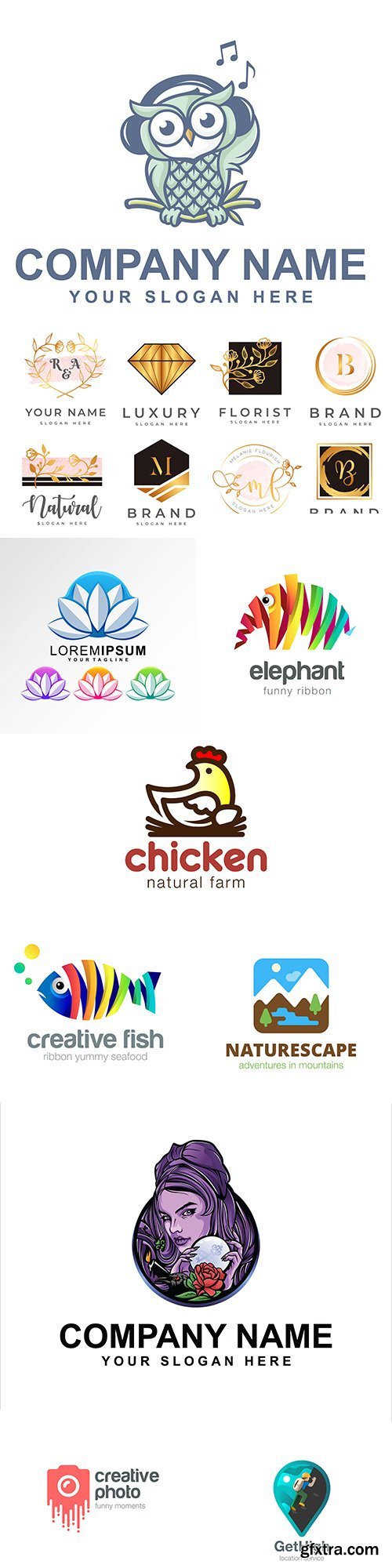 Creative business logos corporate company design 48