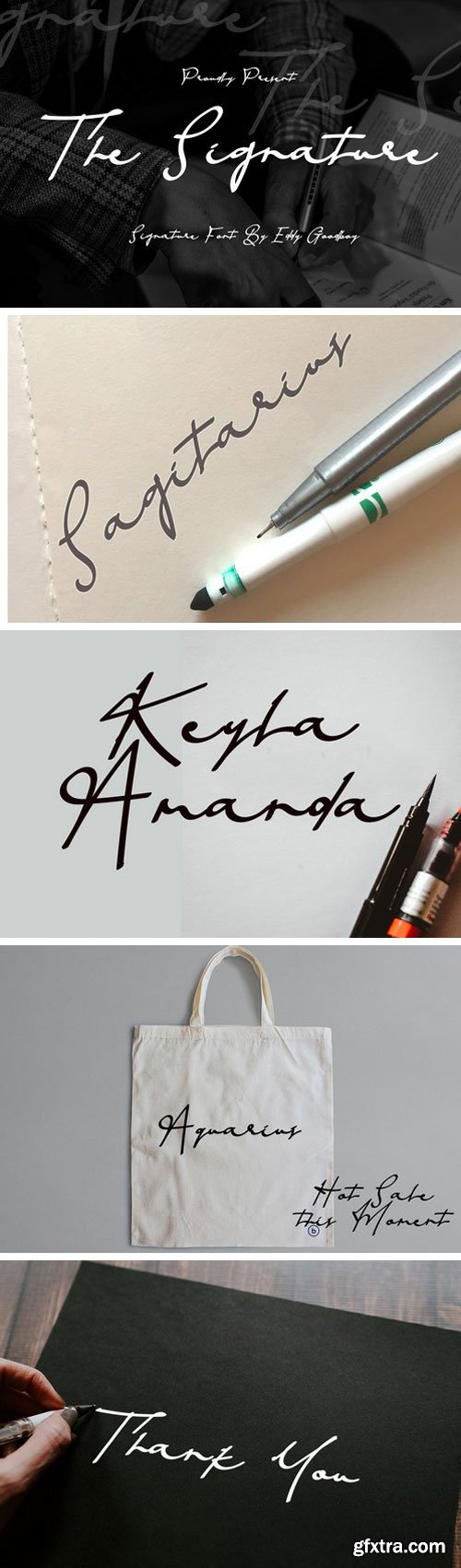 The Signature Script Font