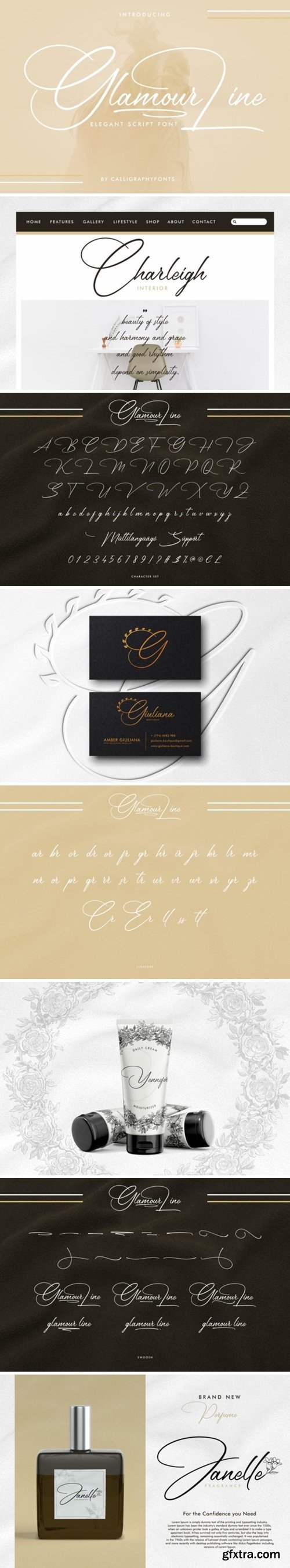 Glamour Line Font