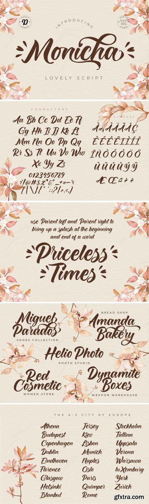 Monicha Script Font