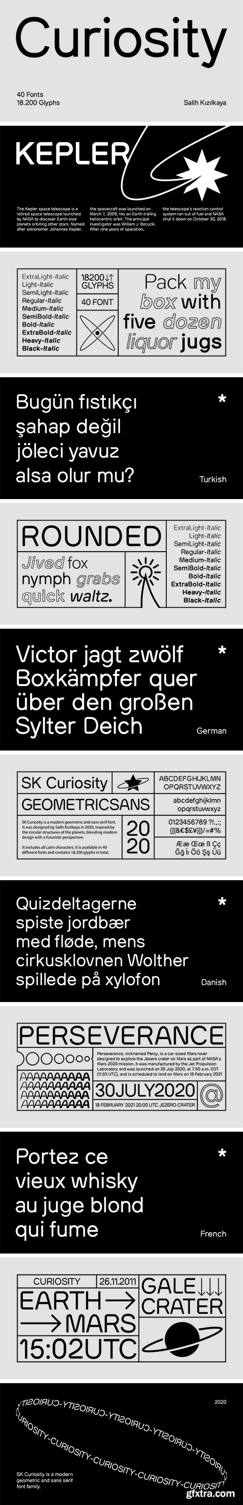 SK Curiosity Font Family