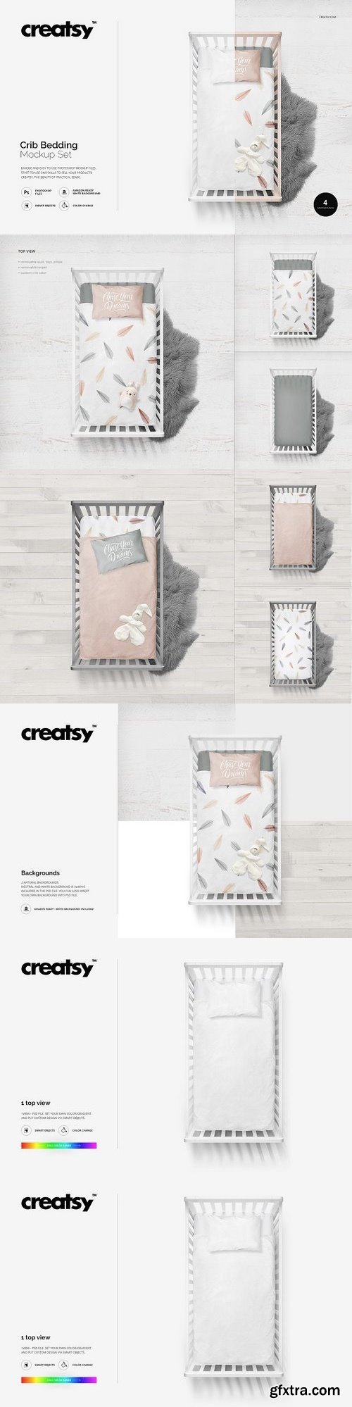 Crib Bedding Mockup