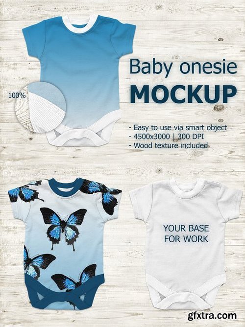 Baby onesie mockup