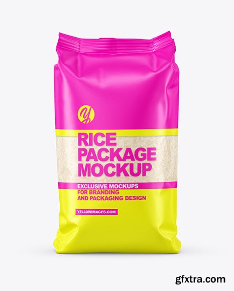 Matte Rice Package Mockup 87622