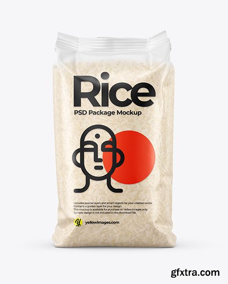 Matte Rice Package Mockup 87622