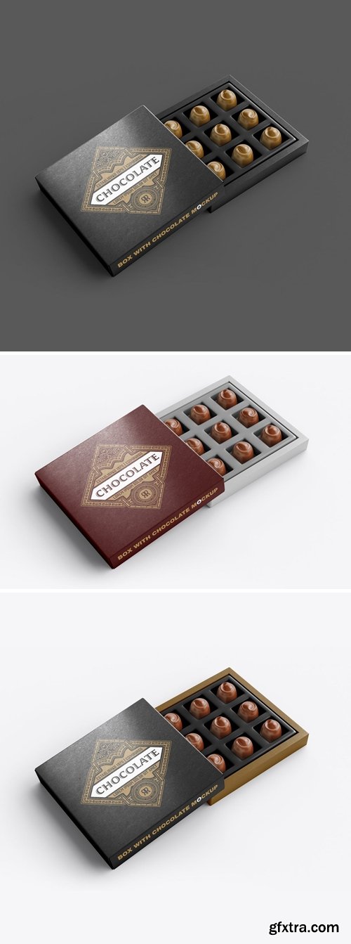 Box Of Chocolates Mockup