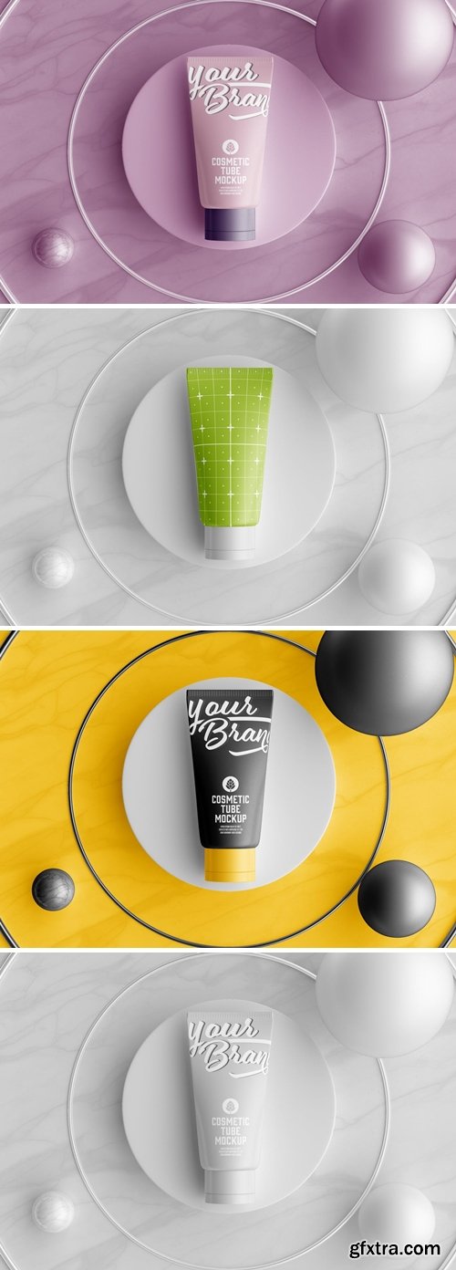 Mate Cosmetic Tube Mockup