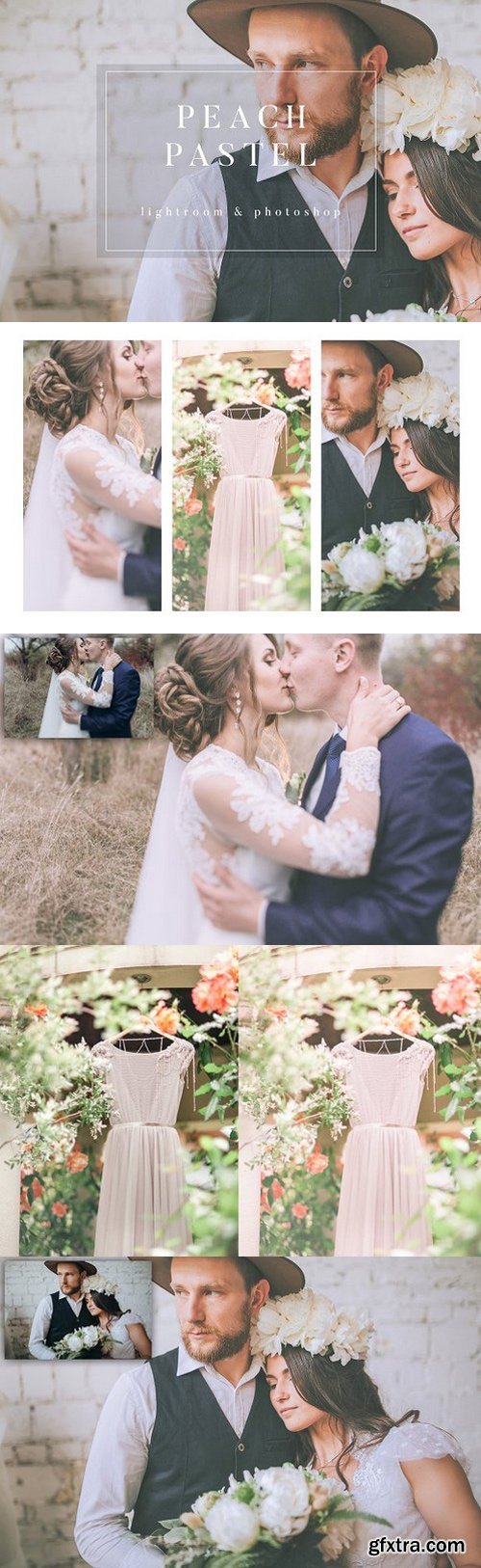 Peach Pastel Wedding Preset LR PS