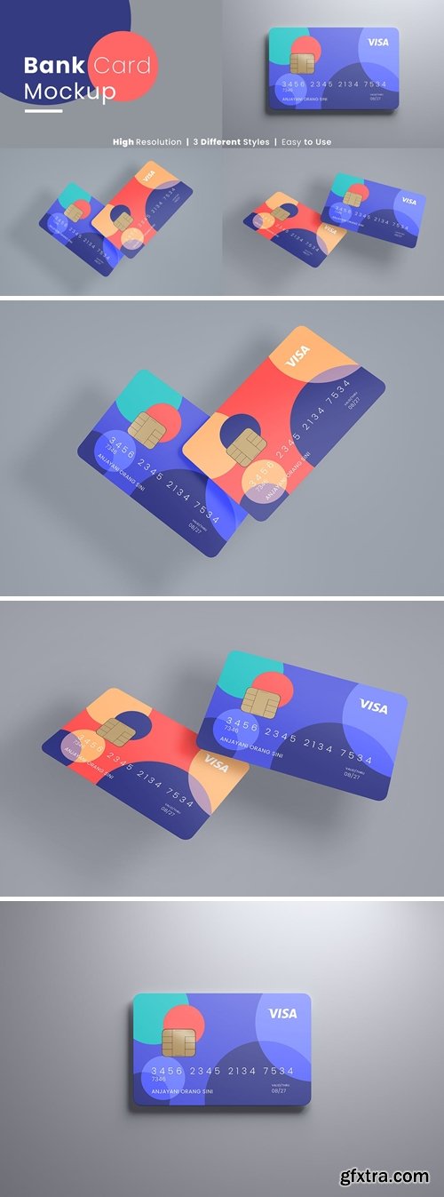 Bank card mockup