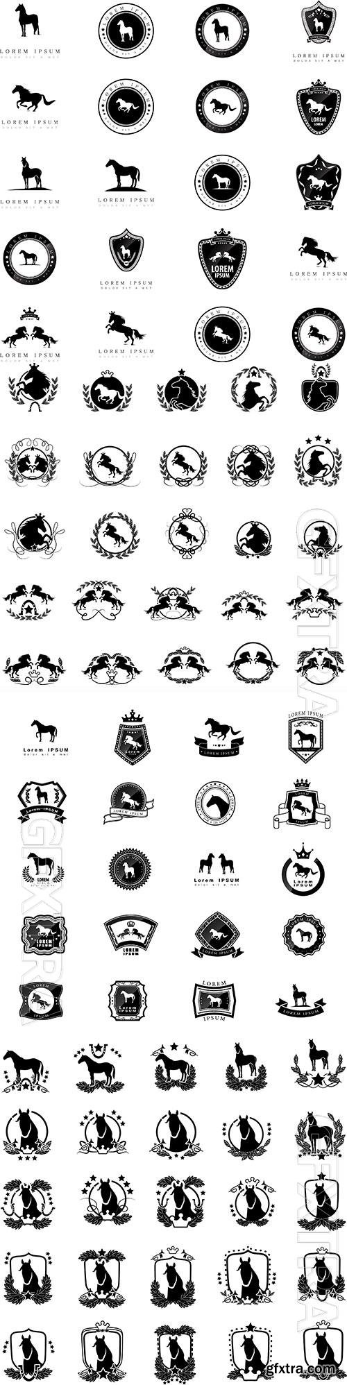 Horses - logos and emblems