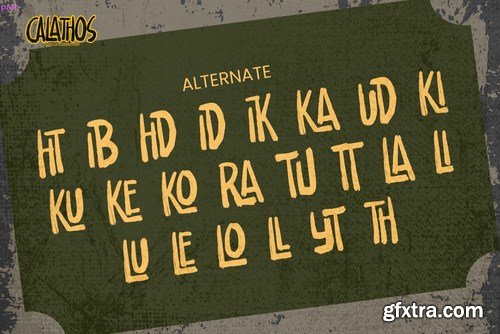 Calathos - Handmade Brush Font