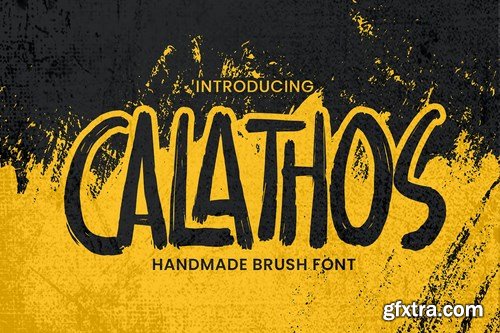 Calathos - Handmade Brush Font