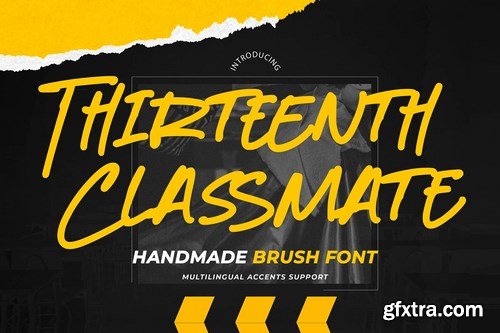 Thirteenth Classmate - Handmade Brush Font