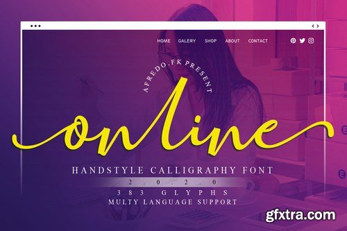 Online Script Modern Calligraphy