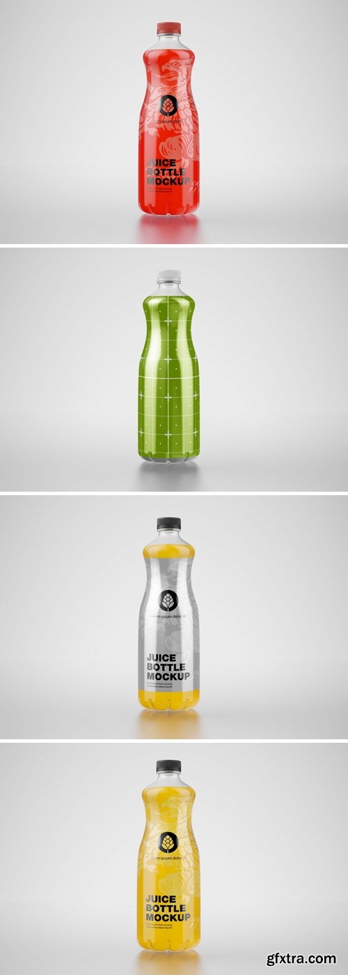 Orange Juice Bottle Mockup