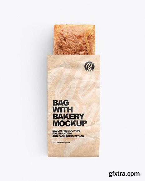 Paper Bag With Bakery Mockup 89301