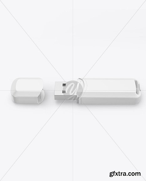 Plastic USB Flash Drive Mockup 87790