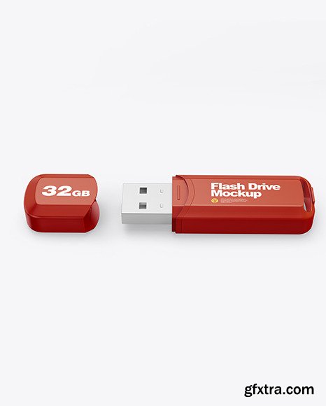 Plastic USB Flash Drive Mockup 87790