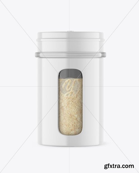 Glossy Spice Jar w/ Granulated Garlic Mockup 88934