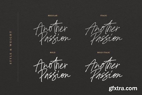 Another Passion - Handwritten Font Family