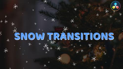 Videohive - Snow Transitions And Backgrounds | DaVinci Resolve - 34873138 - 34873138