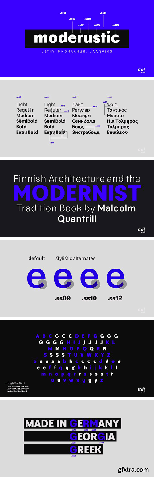 TA Moderustic Font Family