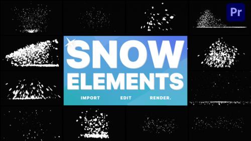 Videohive - Christmas Snow Elements | Premiere Pro MOGRT - 34885133 - 34885133