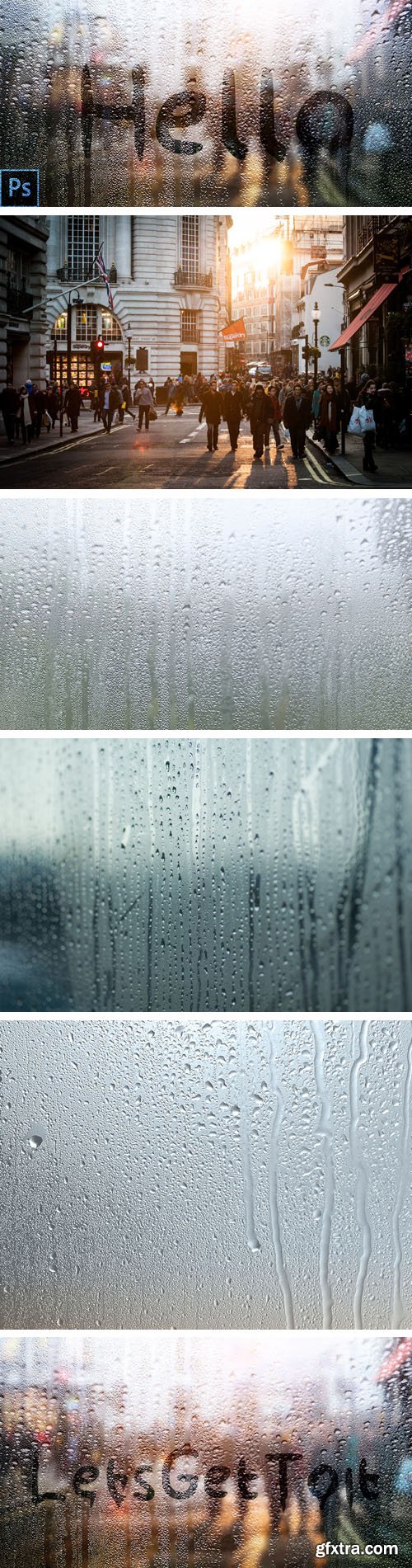 Rainy Window Effects for Photoshop + Tutorial