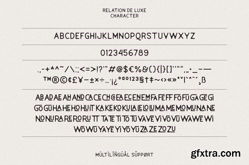 Relation De Luxe - Font Duo