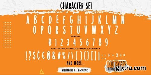 Bad Poser - All Caps Brush Font