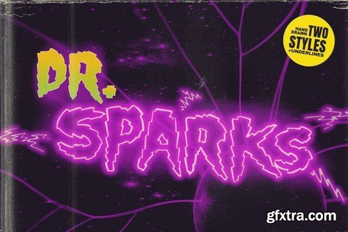 Shock Block An Electrifying Neon Horror Font