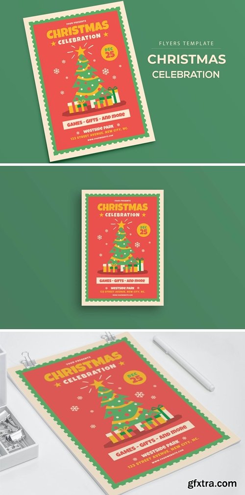 Christmas Celebration Flyer Template