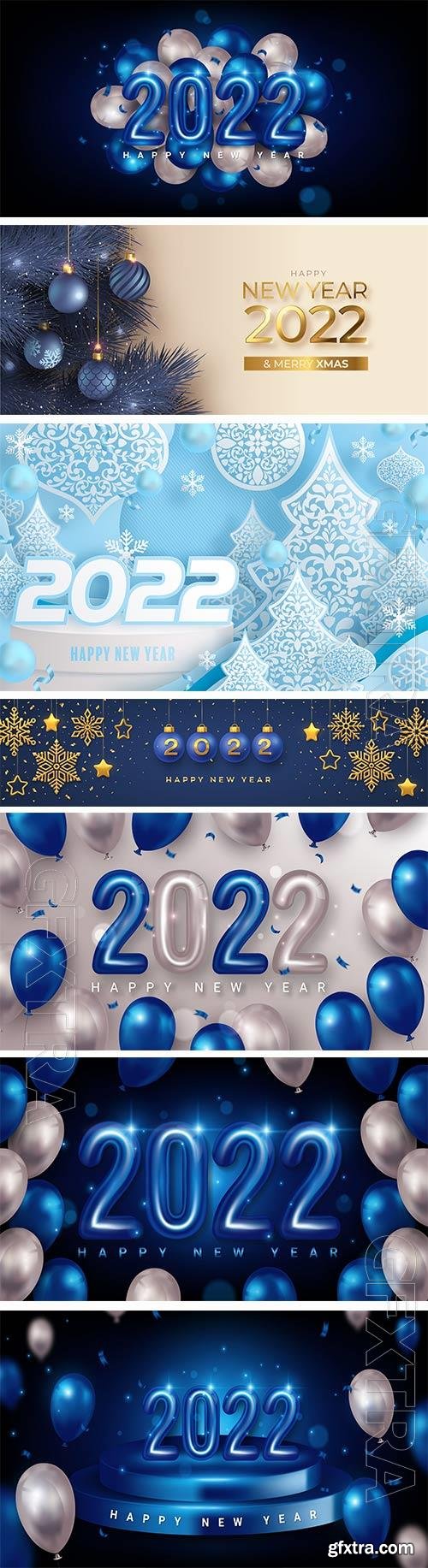 2022 number made by sparkle lights with golden happy new year concept